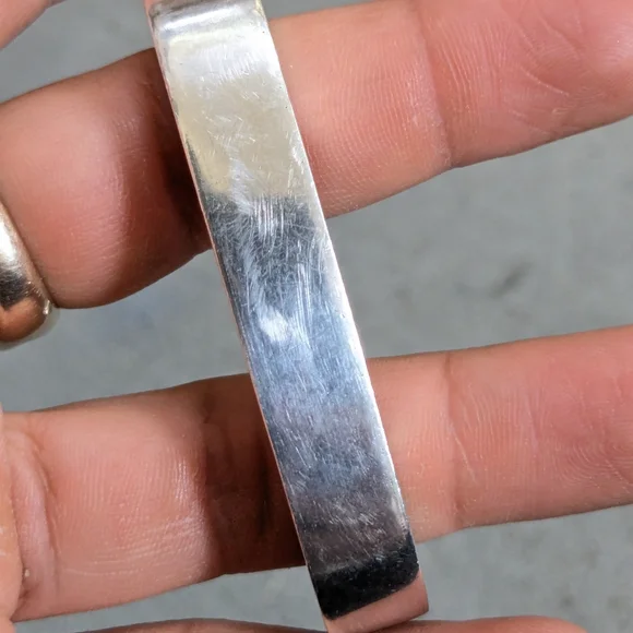 Vintage Taxco Sterling Silver Bracelet 6.5" - Picture 12 of 13